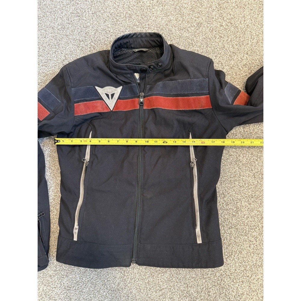 Dainese Codice Controllo Black Motorcycle Jacket Padded Armor Size 46 READ - Picture 6 of 16